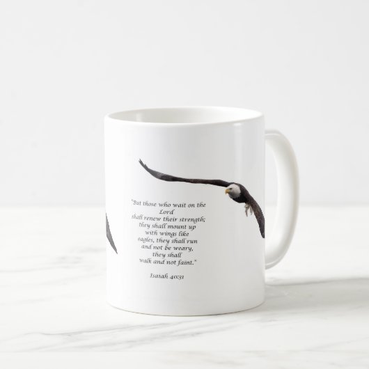 Isaiah 40:31 kaffeetasse (VorderseiteRechts)