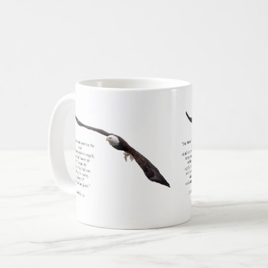Isaiah 40:31 kaffeetasse (Vorderseite Links)
