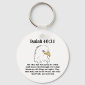 Isaiah 40:31 Keyring Schlüsselanhänger (Vorderseite)