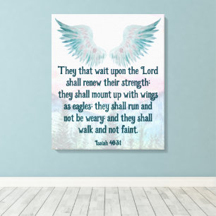 Isaiah 40:31 leinwanddruck