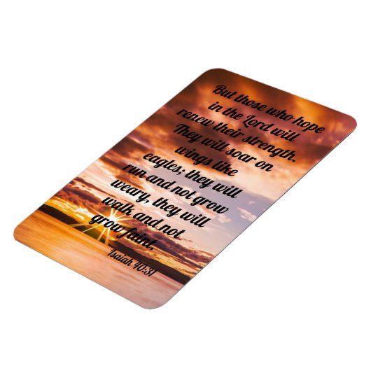 Isaiah 40:31 magnet (Linke Seite)