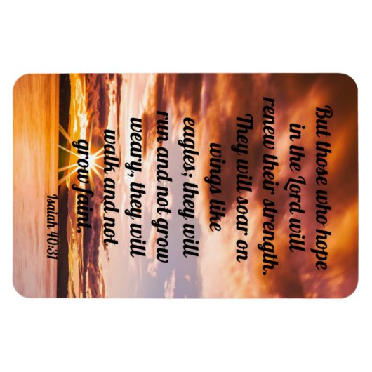 Isaiah 40:31 magnet (Horizontal)