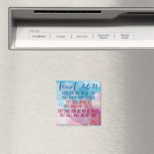 Isaiah 40:31 magnet (In Situ (Geschirrspüler))