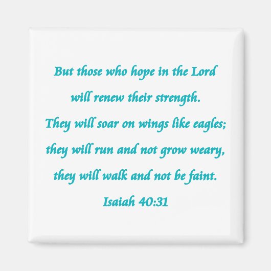 Isaiah 40-31 magnet (Vorne)