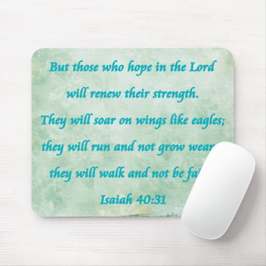 Isaiah 40-31 mousepad (Mit Mouse)