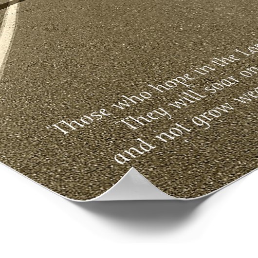 Isaiah 40:31 poster (Ecke)