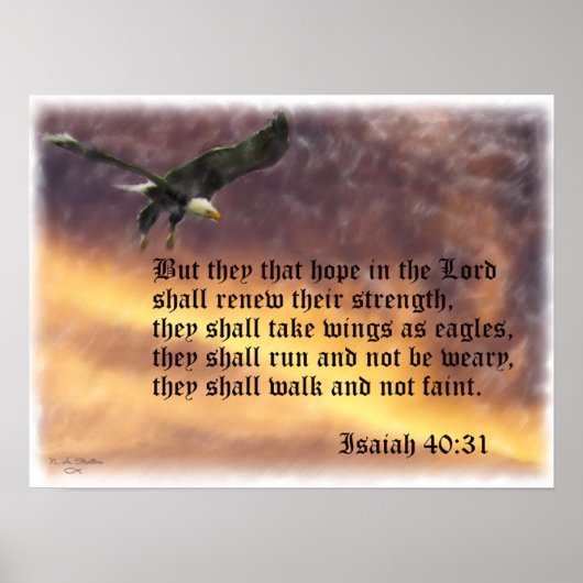 Isaiah-40:31 Poster (Vorne)