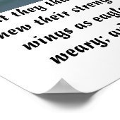 Isaiah 40:31 poster (Ecke)