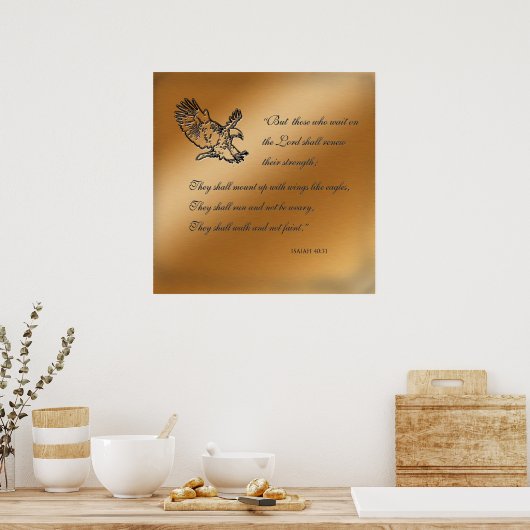 Isaiah 40:31 Poster (Küche)