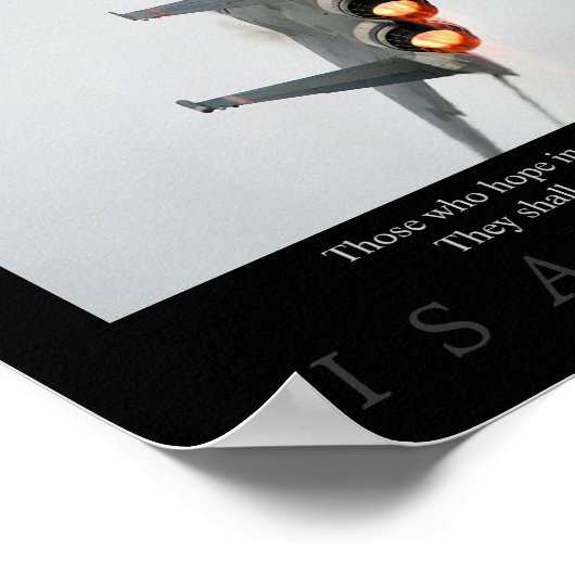 Isaiah 40:31 poster (Ecke)