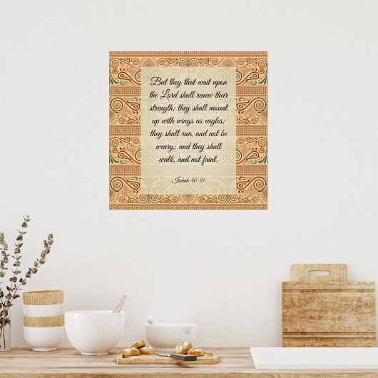Isaiah 40:31 Poster (Küche)