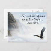 Isaiah 40:31 postkarte (Vorne/Hinten)
