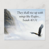 Isaiah 40:31 postkarte (Vorderseite)