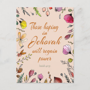 Isaiah 40:31  postkarte