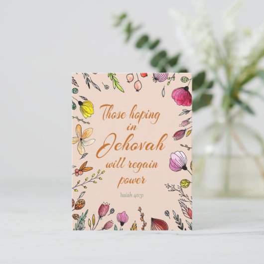 Isaiah 40:31 postkarte (Stehend Vorderseite)