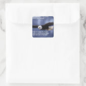 Isaiah 40:31 quadratischer aufkleber (Tasche)