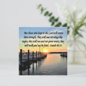 ISAIAH 40:31 SCRIPTURE VERSE EINLADUNG (Stehend Vorderseite)