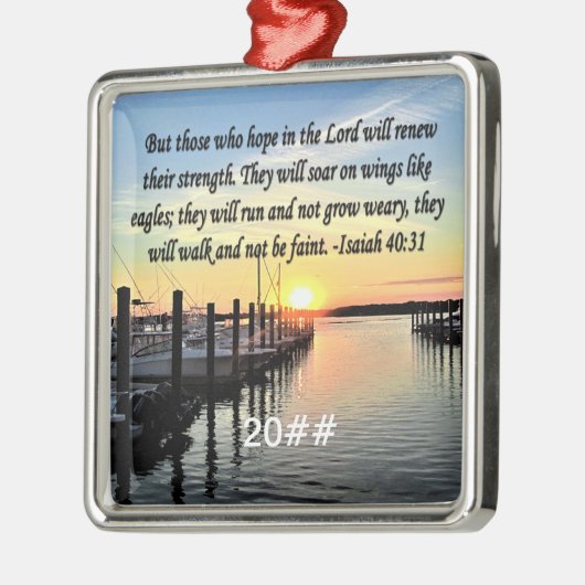 ISAIAH 40:31 SCRIPTURE VERSE ORNAMENT AUS METALL (Links)