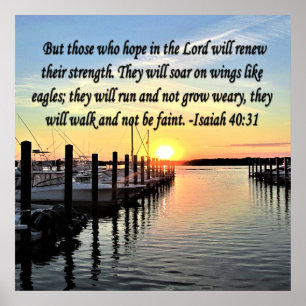 ISAIAH 40:31 SCRIPTURE VERSE POSTER