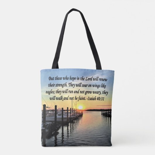 ISAIAH 40:31 SCRIPTURE VERSE TASCHE (Rückseite)