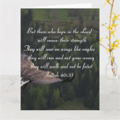 Isaiah 40:31 - Sie werden auf Flügeln wie Adler st Karte (Gelbe Blume)