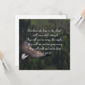 Isaiah 40:31 - Sie werden auf Flügeln wie Adler st Karte (Vorderseite/Rückseite Beispiel)