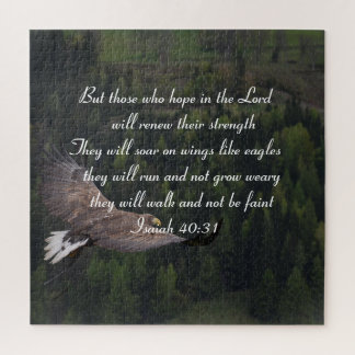 Isaiah 40:31 - Sie werden auf Flügeln wie Adler st Puzzle