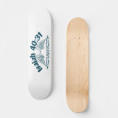 Isaiah 40:31 skateboard (Vorderseite)