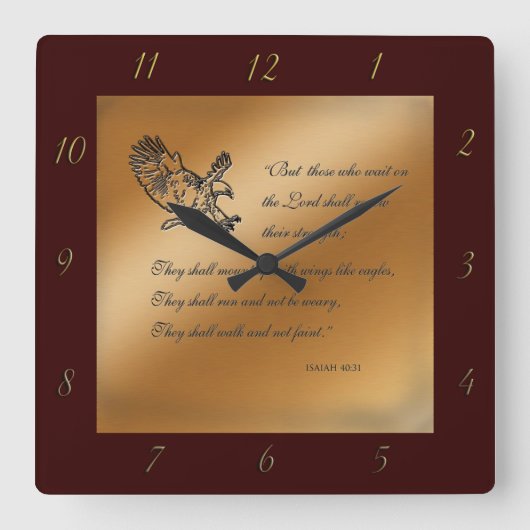 Isaiah 40:31 Uhr Wall (Vorderseite)