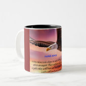 "Isaiah 40:31" Zweifarbige Tasse (Vorderseite Links)