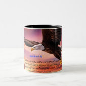 "Isaiah 40:31" Zweifarbige Tasse (Mittel)