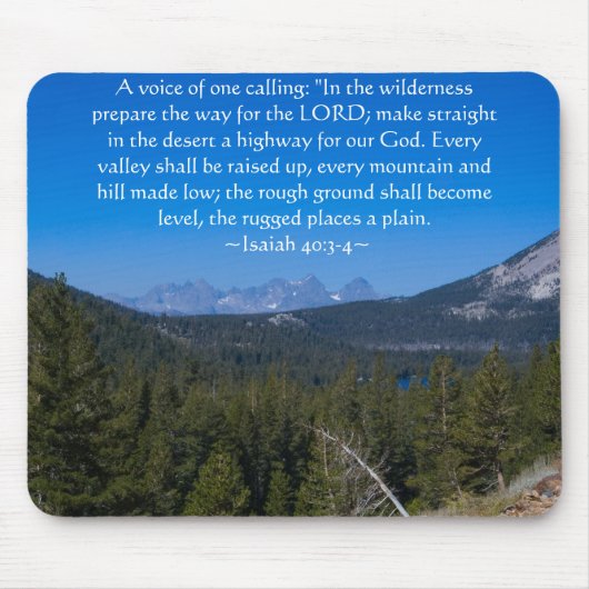 Isaiah 40:3-4 Mammottsseen Mousepad (Vorne)