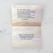 Isaiah 40:3-5 Vorbereitung den Weg des Herrn, Bibe Karte (Innenseite)