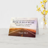 Isaiah 40:3-5 Vorbereitung den Weg des Herrn, Bibe Karte (Gelbe Blume)