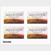 Isaiah 40:3-5 Vorbereitung den Weg des Herrn, Bibe Rechteckiger Aufkleber (Blatt)