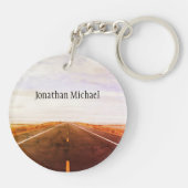 Isaiah 40:3 Vorbereitung des Weges des Herrn, Bibe Schlüsselanhänger (Rückseite)