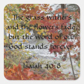 Isaiah 40:8 Aufkleber (Vorderseite)