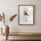 Isaiah 40:8 Floral Scripture Poster – The Word End