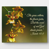 Isaiah 40:8 Inspiration Fotoplatte (Vorderseite)