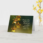 Isaiah 40:8 Inspiration Karte (Gelbe Blume)