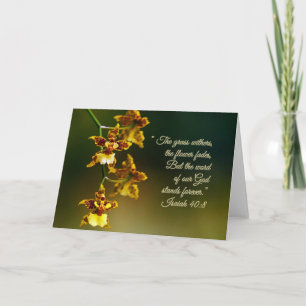 Isaiah 40:8 Inspiration Karte