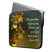 Isaiah 40:8 Inspiration Laptopschutzhülle (Vorderseite Links)