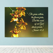 Isaiah 40:8 Inspiration Leinwanddruck (Insitu (Holzboden))