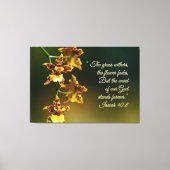 Isaiah 40:8 Inspiration Leinwanddruck (Vorderseite)