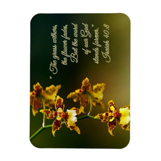 Isaiah 40:8 Inspiration Magnet (Vertikal)