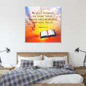 Isaiah 40:8 leinwanddruck (Insitu (Schlafzimmer))