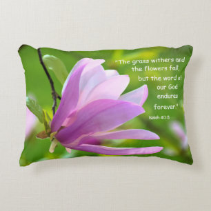 Isaiah 40:8 Lumbar Accent Pillow Dekokissen