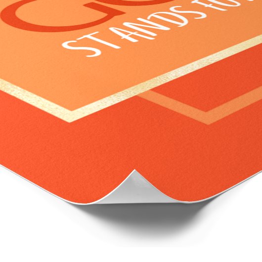 Isaiah 40:8 Poster (Ecke)