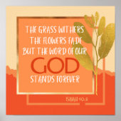 Isaiah 40:8 Poster (Vorne)