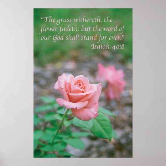 Isaiah 40:8 poster (Vorne)